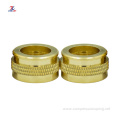 CNC knurled brass insert nut